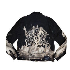 Hand Painted Queen Denim Jacket